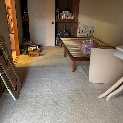 宇都宮市賃貸退去前和室畳染み押入れ残置物確認